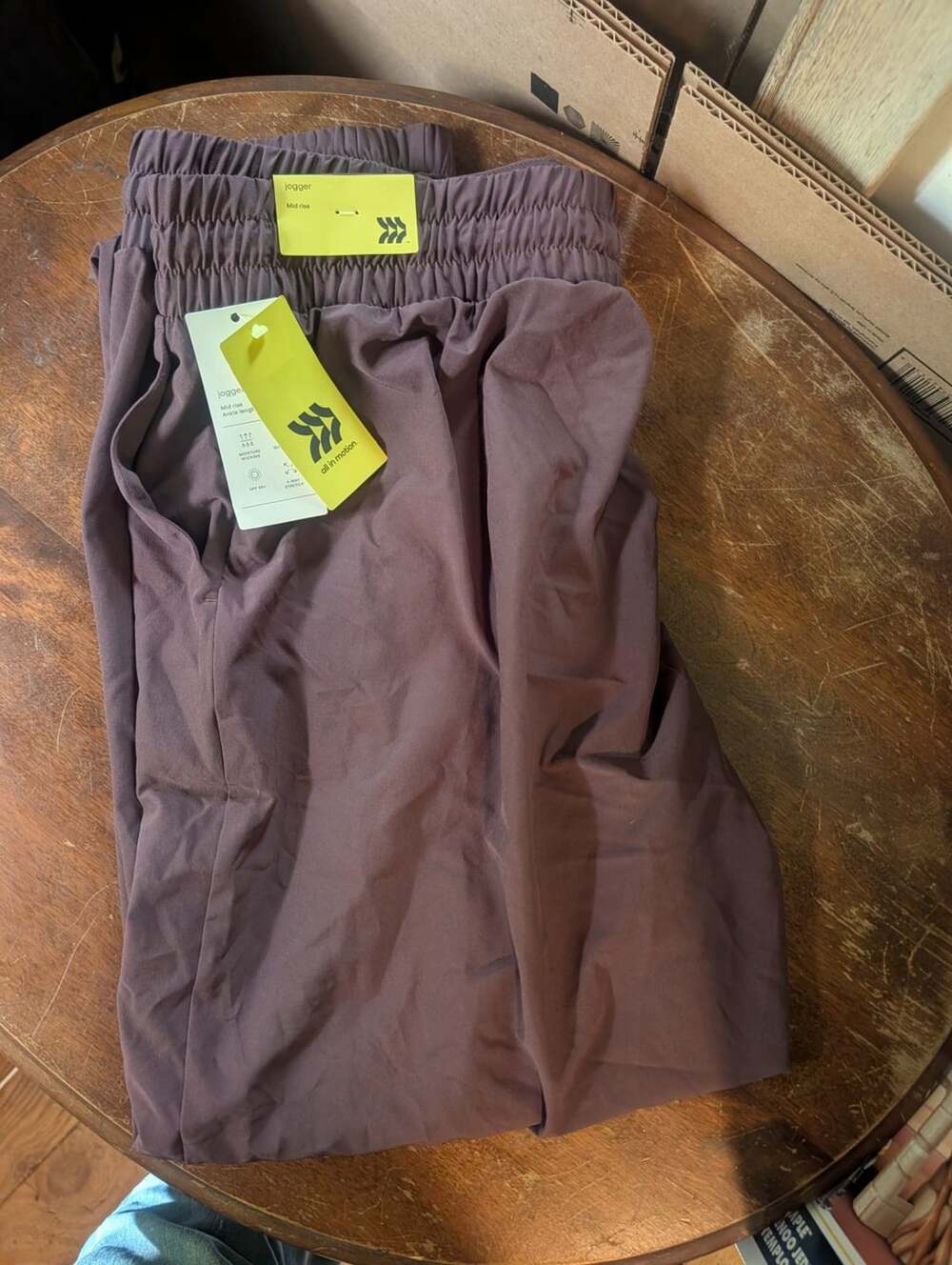 All in Motion Active Light Mid-Rise Jogger Size XL Brown